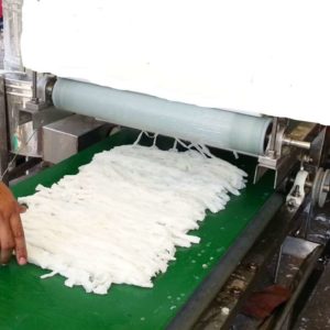 Mini fresh rice noodle machine 50kg/h for restaurant type - 0